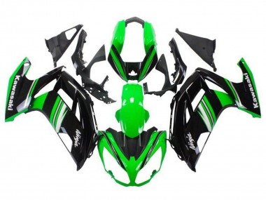 Carenagens Moto Kawasaki Ninja 650 EX650 2012-2016 - Verde Preto Branco Cinzento Listra