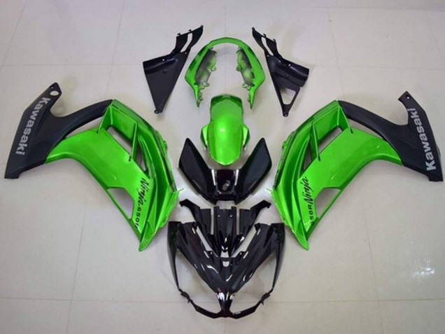 Carenagens Moto Kawasaki Ninja 650 EX650 2012-2016 - Verde Preto Fosco