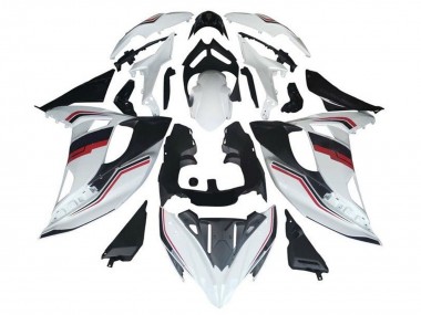 Carenagens Moto Kawasaki Ninja 650 EX650 2017-2019 - Branco Vermelho Preto Listra