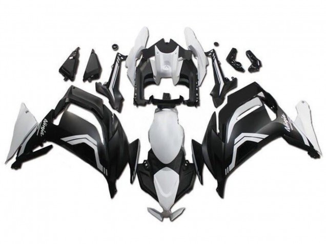 Carenagens Moto Kawasaki Ninja 650 EX650 2020-2025 - Branco Preto Fosco