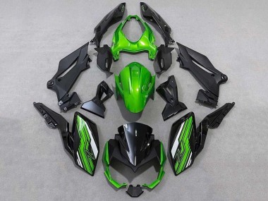 Carenagens Moto Kawasaki Z400 2018-2024 - Verde Branco Preto