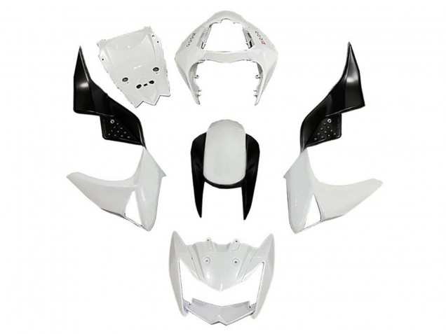 Carenagens Moto Kawasaki Z1000 2007-2009 - Branco Preto