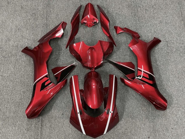 Carenagens Moto Yamaha YZF R1 2015-2019 - Vermelho Branco Preto