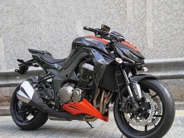 Carenagens Moto Kawasaki Z1000 2014-2019 - Preto Laranja