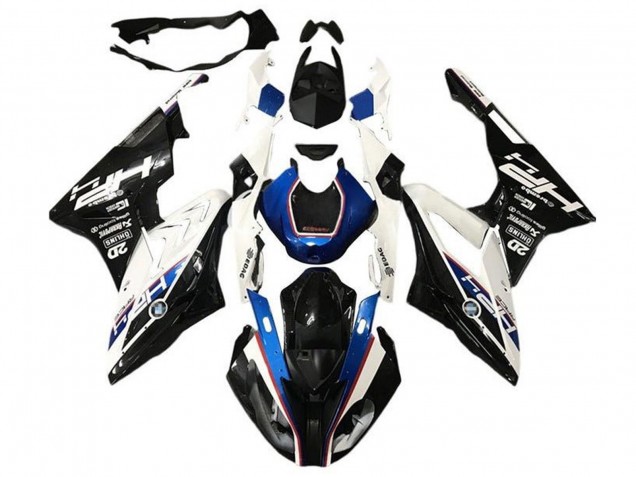 Carenagens Moto BMW S1000RR 2015-2016 - Branco Azul Preto Brilhante HP