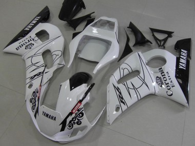 Carenagens Moto Yamaha YZF R6 1998-2002 - Branco Preto Vermelho Corona Motul