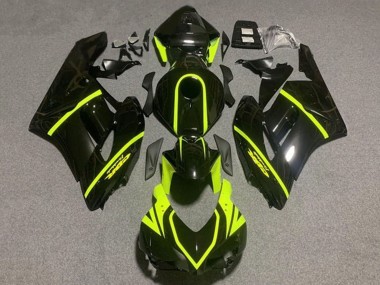 Carenagens Moto Honda CBR1000RR 2004-2005 - Preto Brilhante Alta Visibilidade Amarelo Listra