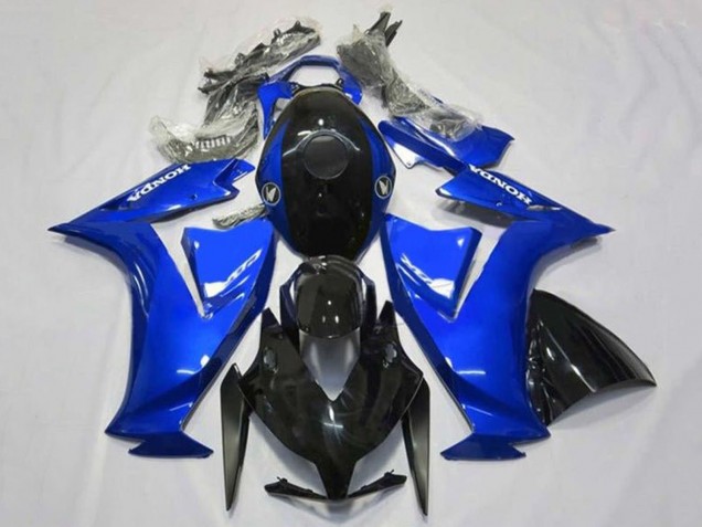 Carenagem Moto Honda CBR1000RR 2012-2016 - Azul Preto Brilhante