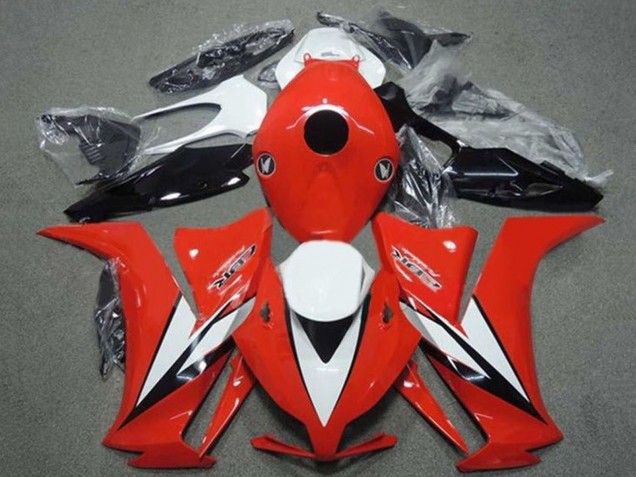 Carenagens Moto Honda CBR1000RR 2012-2016 - Branco Vermelho Preto Brilhante Listra