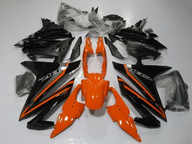 Carenagens Moto Honda CBR500R 2013-2015 - Laranja Cinzento Preto Brilhante