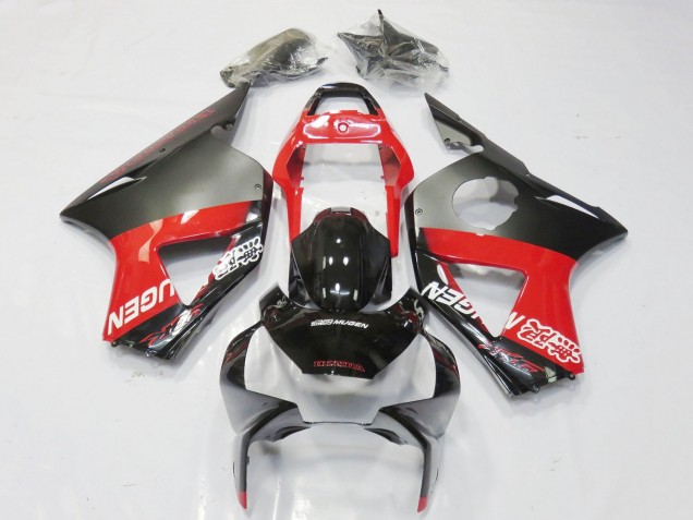 Carenagens Moto Honda CBR900RR 954 2002-2003 - Cinzento Vermelho Preto Brilhante Mugen