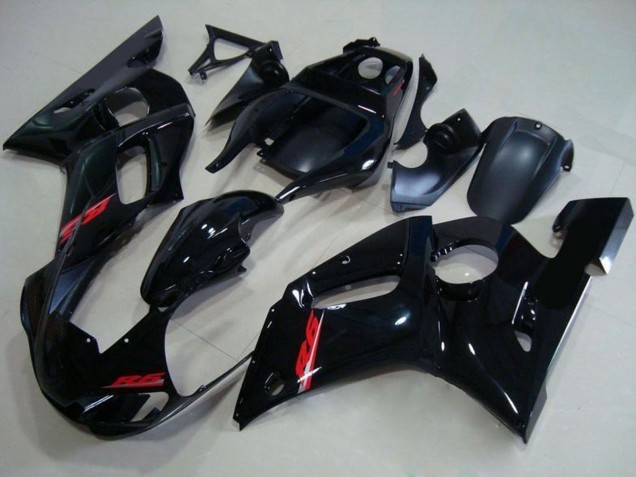 Carenagens Moto Yamaha YZF R6 1998-2002 - Preto Brilhante Vermelho Decal