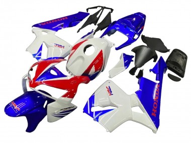 Carenagens Moto Honda CBR600RR 2005-2006 - Branco Vermelho Azul HRC