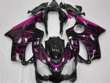 Carenagens Moto Honda CBR600 F4i 2004-2007 - Preto Brilhante Rosa Chama