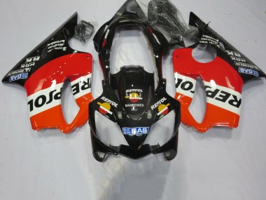 Carenagens Moto Honda CBR600 F4i 2004-2007 - Laranja Branco Vermelho Preto Brilhante Repsol