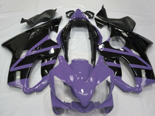 Carenagens Moto Honda CBR600 F4i 2004-2007 - Roxo Claro Preto Brilhante