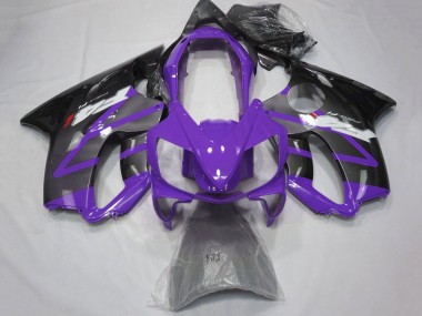 Carenagens Moto Honda CBR600 F4i 2004-2007 - Roxo Cinzento Preto Brilhante