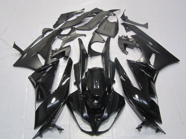 Carenagens Moto Kawasaki ZX6R 2007-2008 - Preto Brilhante Preto Fosco