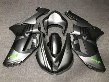 Carenagens Moto Kawasaki ZX6R 2007-2008 - Prata Fosco Preto Fosco Crânio