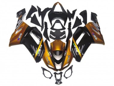 Carenagens Moto Kawasaki ZX6R 2007-2008 - Ouro Preto Elf