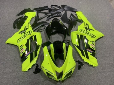 Carenagens Moto Kawasaki ZX6R 2007-2008 - Amarelo Néon Preto Icon