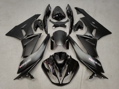 Carenagens Moto Kawasaki ZX6R 2009-2012 - Preto Fosco Preto Brilhante Branco Vermelho