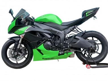 Carenagens Moto Kawasaki ZX6R 2009-2012 - Verde Preto Fosco