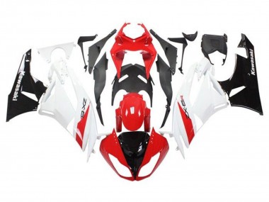 Carenagens Moto Kawasaki ZX6R 2009-2012 - Vermelho Branco Preto