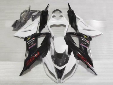 Carenagens Moto Kawasaki ZX6R 2013-2018 - Branco Preto Vermelho RSS