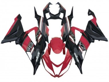 Carenagens Moto Kawasaki ZX6R 2013-2018 - Vermelho Preto Branco