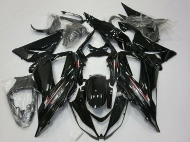 Carenagens Moto Kawasaki ZX6R 2013-2018 - Preto Brilhante Prata Vermelho