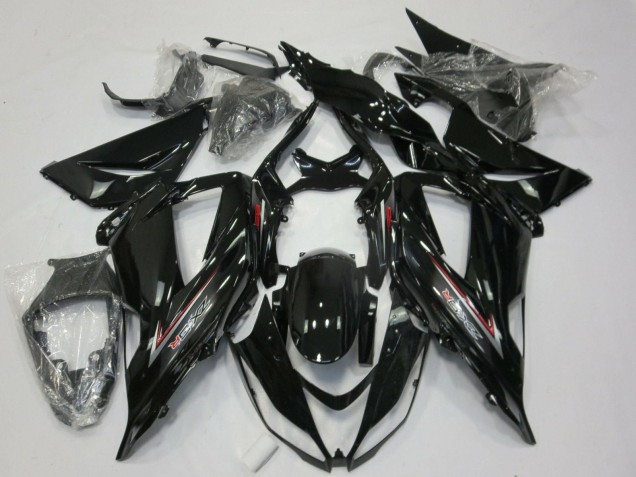 Carenagens Moto Kawasaki ZX6R 2013-2018 - Preto Brilhante Prata Vermelho