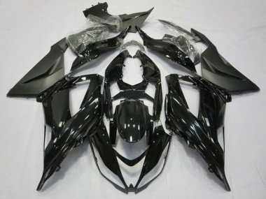 Carenagem Moto Kawasaki ZX6R 2013-2018 - Preto Brilhante Preto Fosco