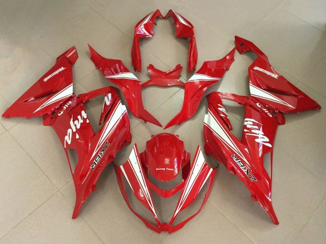 Carenagens Moto Kawasaki ZX6R 2013-2018 - Vermelho Branco