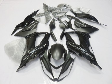 Carenagens Moto Kawasaki ZX6R 2013-2018 - Preto Brilhante Preto Fosco