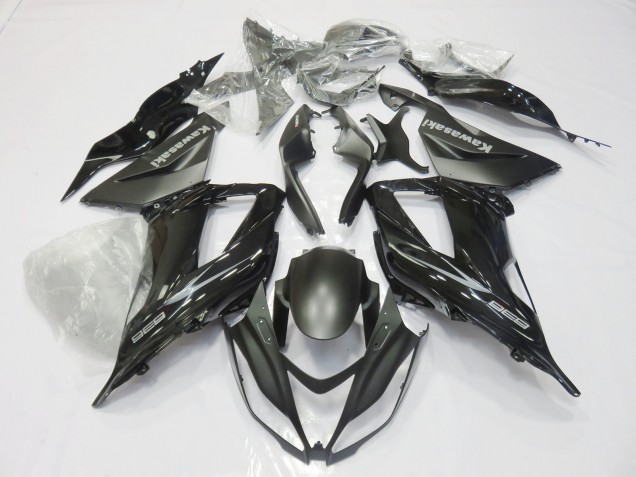 Carenagens Moto Kawasaki ZX6R 2013-2018 - Preto Brilhante Preto Fosco