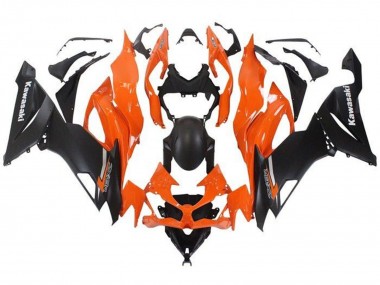 Carenagem Moto Kawasaki ZX6R 2019-2022 - Laranja Preto Fosco