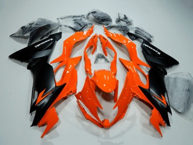 Carenagens Moto Kawasaki ZX6R 2019-2022 - Laranja Preto Fosco
