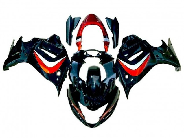 Carenagens Moto Suzuki GSX650F 2008-2013 - Preto Laranja Doce Prata