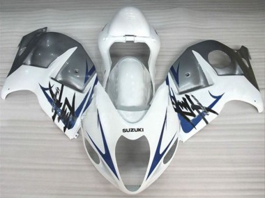 Carenagens Moto Suzuki GSXR 1300 Hayabusa 1996-2007 - Branco Prata Azul