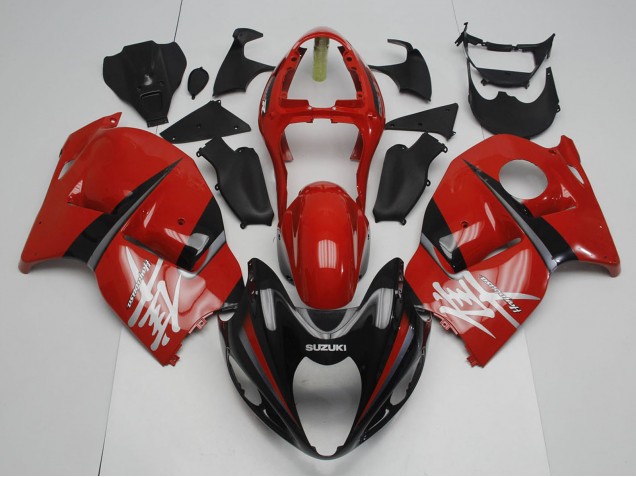 Carenagens Moto Suzuki GSXR 1300 Hayabusa 1996-2007 - Vermelho Preto Cinzento