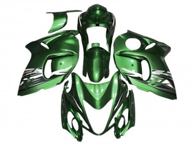 Carenagens Moto Suzuki GSXR 1300 Hayabusa 2008-2020 - Verde Prata Branco