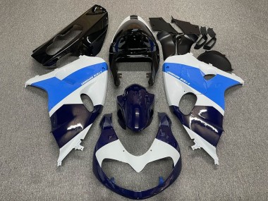 Carenagens Moto Suzuki TL1000R 1998-2003 - Branco Azul Preto Azul Escuro