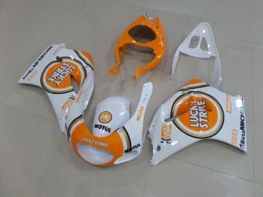 Carenagens Moto Suzuki RGV250 VJ22 1991-1996 - Branco Laranja Lucky Strike Motul