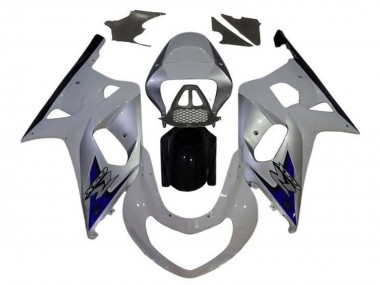 Carenagens Moto Suzuki GSXR1000 2000-2002 - Branco Prata Azul Preto