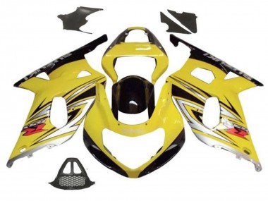 Carenagens Moto Suzuki GSXR1000 2000-2002 - Amarelo Prata Preto Brilhante