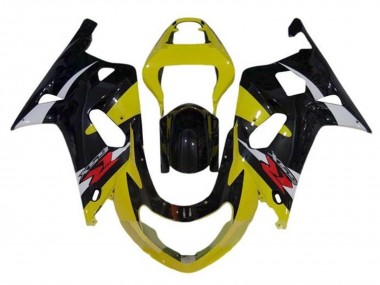 Carenagens Moto Suzuki GSXR1000 2000-2002 - Amarelo Prata Preto Brilhante Vermelho