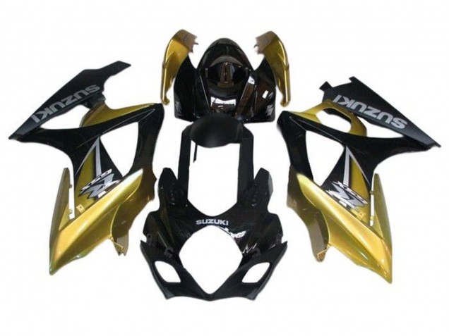 Carenagens Moto Suzuki GSXR 1000 2005-2006 - Preto Ouro Prata