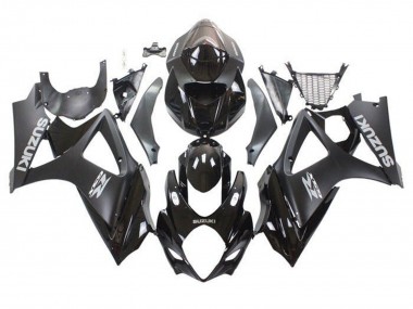 Kits Carenagem Moto Suzuki GSXR 1000 2005-2006 - Preto Brilhante Preto Fosco