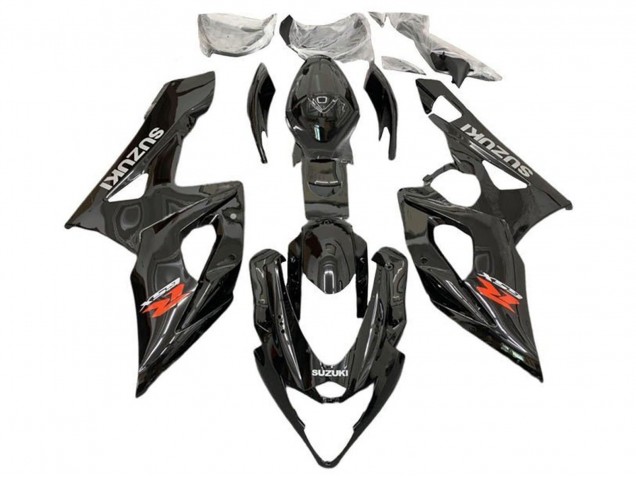 Carenagens Moto Suzuki GSXR 1000 2005-2006 - Preto Brilhante Vermelho Cinzento